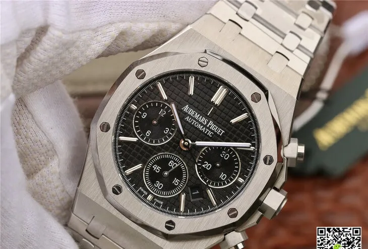 Audemars Piguet Royal Oak Chronograph 26320ST.OO.1220ST.01 OM Factory 1:1 Best Edition Replica Watch Black Dial